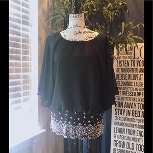 NWOT Elegant Black Top